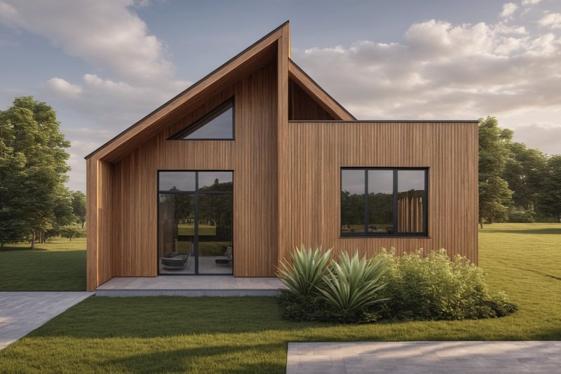 Dream House Plan - Modern Exterior - Front Elevation Plan #542-13