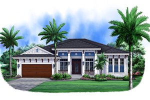 European style home, elevation