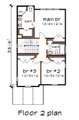Modern Style House Plan - 3 Beds 2.5 Baths 1457 Sq/Ft Plan #79-321 