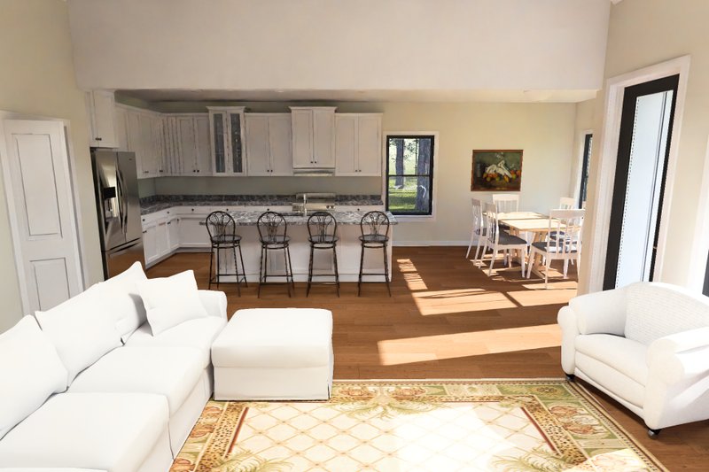 House Blueprint - Interior - Family Room for Farmhouse House Plan #513-2449 - 4 bed, 3.5 bath