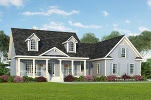 Country Exterior - Front Elevation Plan #929-393