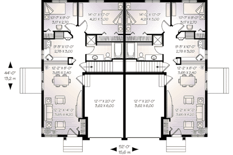 Dream House Plan - Floor Plan - Main Floor for Traditional House Plan #23-518 - 2 bed, 1 bath