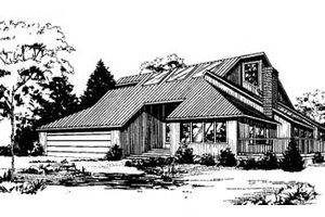 Architectural House Design - Contemporary Exterior - Front Elevation Plan #60-110