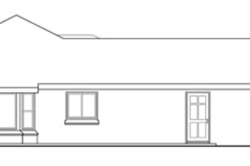 Home Plan - Exterior - Other Elevation for Traditional House Plan #124-734 - 3 bed, 2 bath