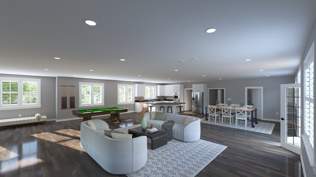 Interior - Family Room 4 for Barndominium House Plan #1060-424 - 3 bed, 2.5 bath