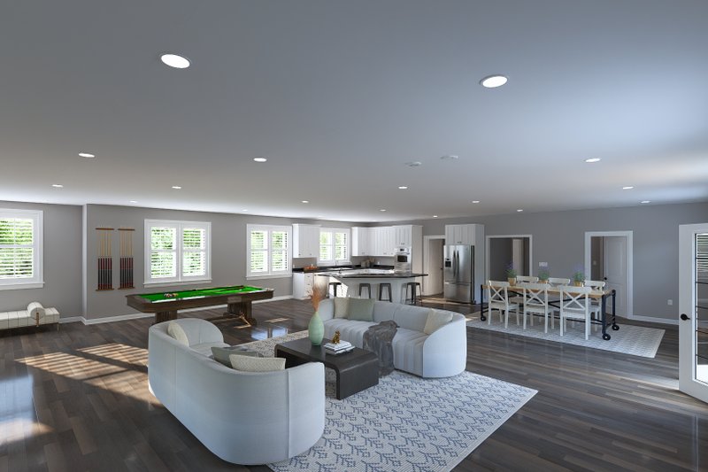 House Design - Interior - Family Room 4 for Barndominium House Plan #1060-424 - 3 bed, 2.5 bath