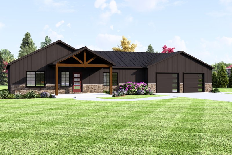 Architectural House Design - Exterior - Other Elevation for Craftsman House Plan #1064-335 - 3 bed, 2 bath