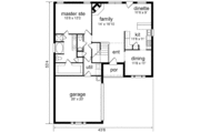 European Style House Plan - 5 Beds 3.5 Baths 2500 Sq/Ft Plan #84-235 