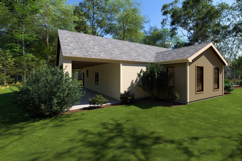 House Plan Design - Exterior - Rear Elevation for Traditional House Plan #1111-31 - 3 bed, 2 bath