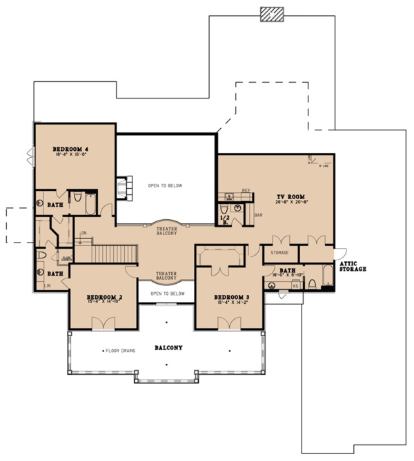 Home Plan - European Floor Plan - Upper Floor Plan #923-78