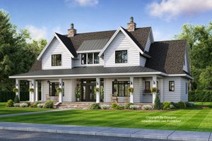 Farmhouse Exterior - Front Elevation Plan #51-1150