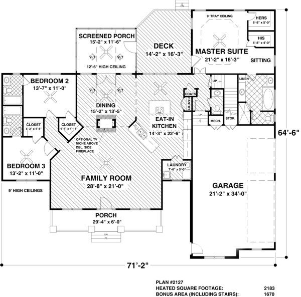 Floor Plan - Main Floor Plan #56-607