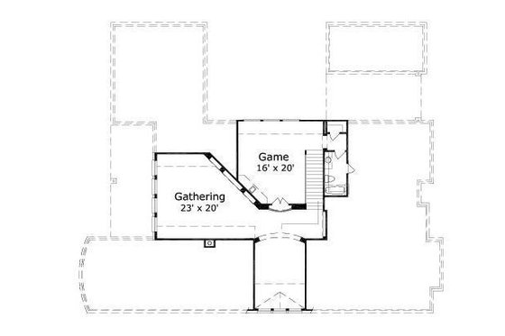 Floor Plan - Upper Floor for European House Plan #411-606 - 4 bed, 3 bath