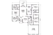 European Style House Plan - 4 Beds 2 Baths 2068 Sq/Ft Plan #419-126 