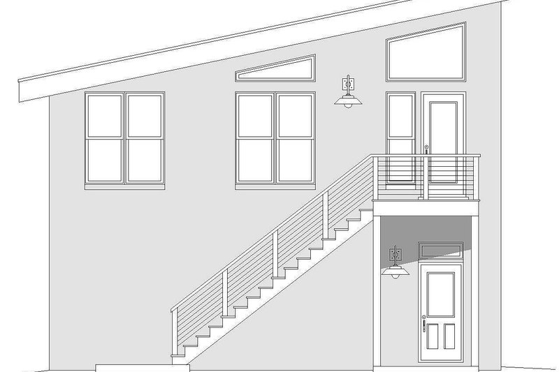 Architectural House Design - Exterior - Other Elevation for Contemporary House Plan #932-53, 0 bath