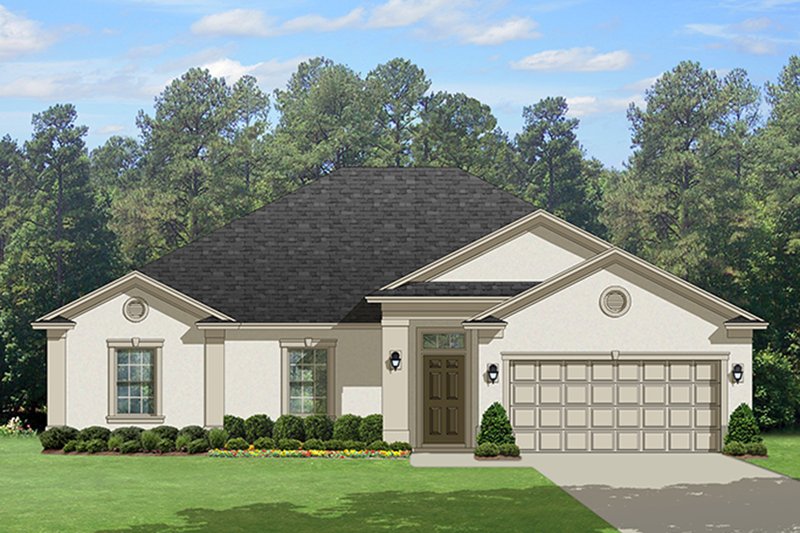 Dream House Plan - Traditional Exterior - Front Elevation Plan #1058-119