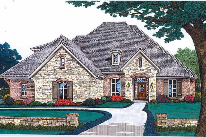 Home Plan - Country Exterior - Front Elevation Plan #310-1243