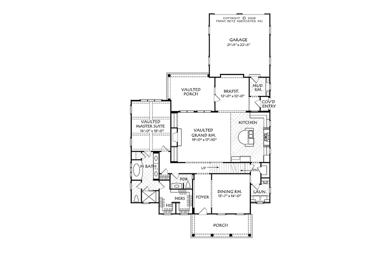 Home Plan - Floor Plan - Main Floor for Craftsman House Plan #927-526 - 4 bed, 3.5 bath