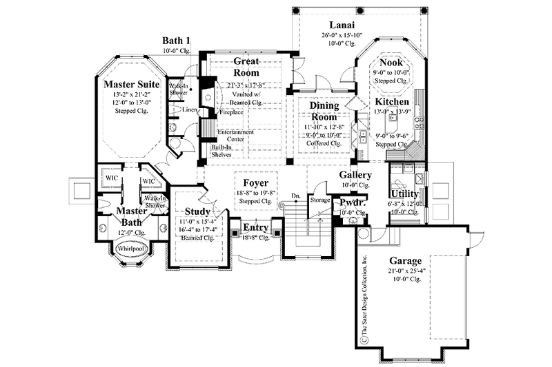 Dream House Plan - Floor Plan - Main Floor for Country House Plan #930-298 - 3 bed, 3.5 bath