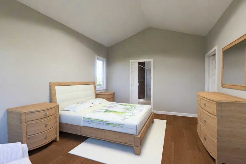 Architectural House Design - Interior - Master Bedroom 1 for Craftsman House Plan #513-2432 - 3 bed, 2 bath