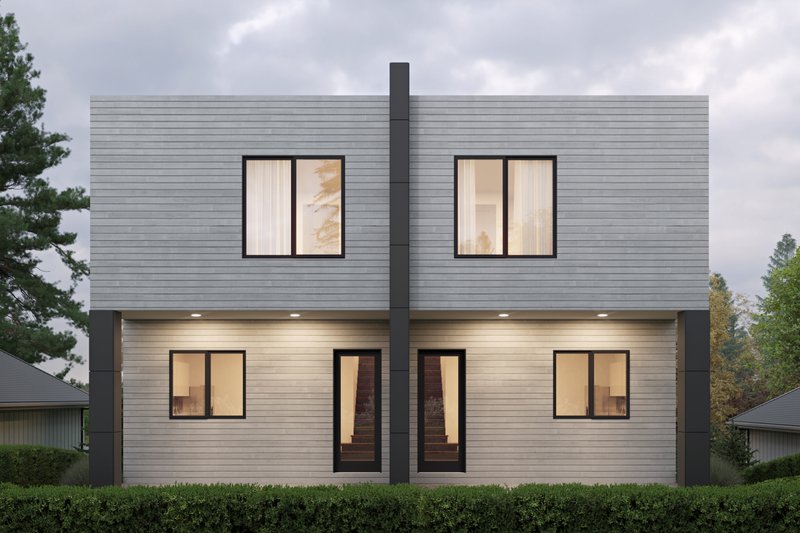 Dream House Plan - Exterior - Rear Elevation for Contemporary House Plan #1066-241 - 6 bed, 4.5 bath