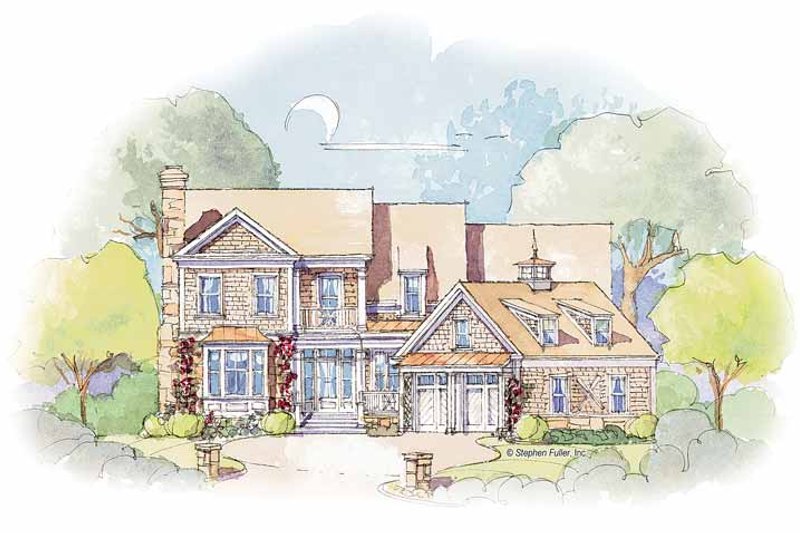 Architectural House Design - Colonial Exterior - Front Elevation Plan #429-355