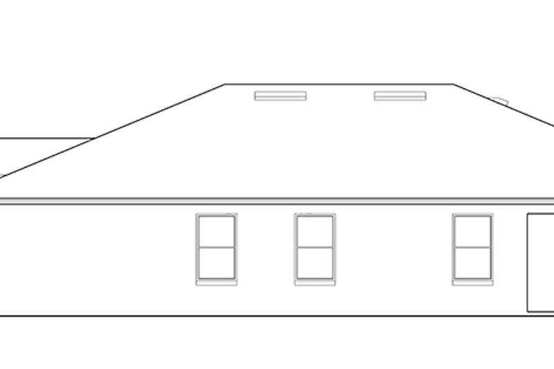 House Blueprint - Exterior - Other Elevation for Mediterranean House Plan #1058-70 - 3 bed, 2 bath