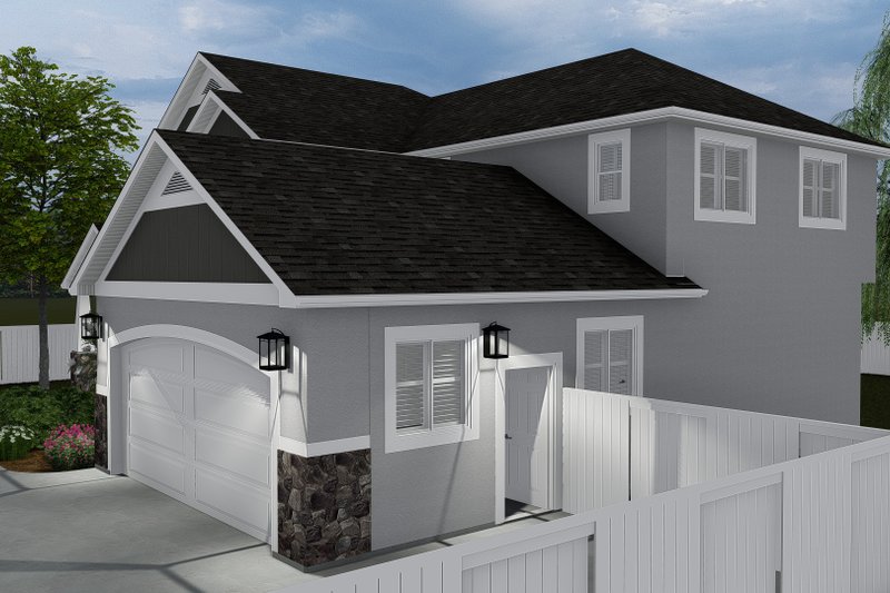 Architectural House Design - Exterior - Other Elevation 1 for Craftsman House Plan #1060-57 - 4 bed, 2.5 bath