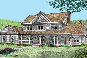 House Design - Victorian Exterior - Front Elevation Plan #11-258
