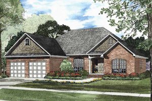 Exterior - Front Elevation 3 for Traditional House Plan #17-2877 - 3 bed, 2 bath