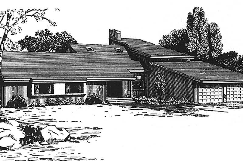 House Plan Design - Contemporary Exterior - Front Elevation Plan #320-1268