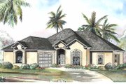 Mediterranean Style House Plan - 3 Beds 2 Baths 2056 Sq/Ft Plan #17-3178 
