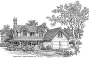 Victorian Style House Plan - 4 Beds 2.5 Baths 2218 Sq/Ft Plan #929-94 Exterior 