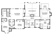 Craftsman Style House Plan - 4 Beds 3.5 Baths 4300 Sq/Ft Plan #132-249 