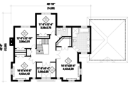 European Style House Plan - 4 Beds 2 Baths 3198 Sq/Ft Plan #25-4628 