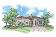 Mediterranean Style House Plan - 2 Beds 2 Baths 1404 Sq/Ft Plan #930-385 