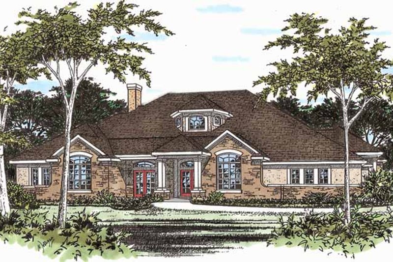 Architectural House Design - Traditional Exterior - Front Elevation Plan #472-204