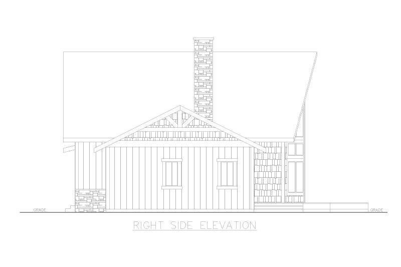 Dream House Plan - Exterior - Other Elevation 1 for Craftsman House Plan #117-997 - 3 bed, 2 bath