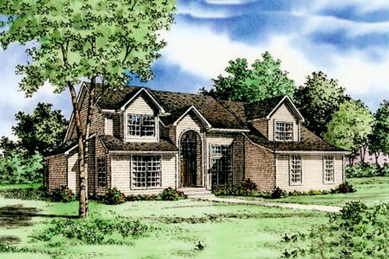 Traditional Style House Plan - 3 Beds 3.5 Baths 3068 Sq/Ft Plan #405-102