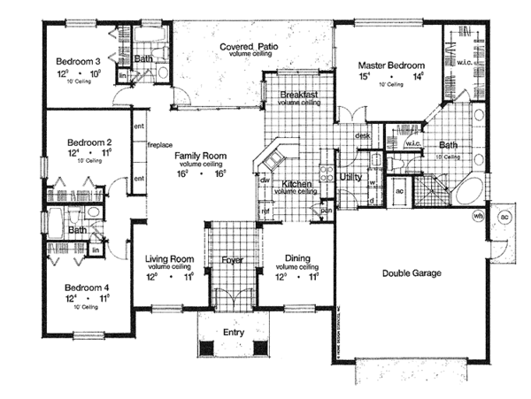 House Plan Design - Contemporary Floor Plan - Main Floor Plan #417-719