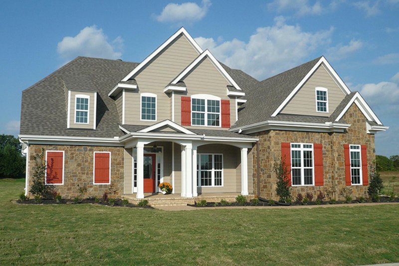 Dream House Plan - Exterior - Front Elevation 3 for European House Plan #927-931 - 4 bed, 3 bath