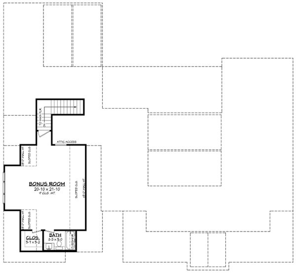 Architectural House Design - Farmhouse Floor Plan - Upper Floor Plan #430-423