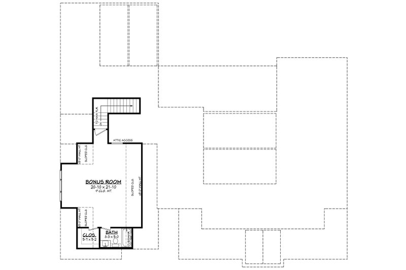 Architectural House Design - Floor Plan - Upper Floor for Farmhouse House Plan #430-423 - 4 bed, 3.5 bath