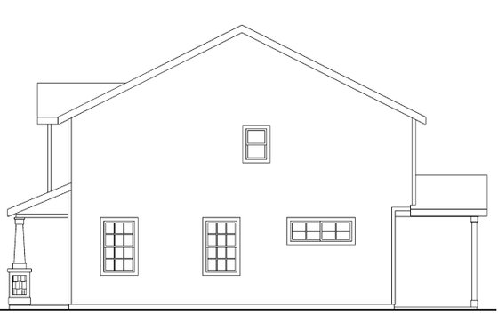 Exterior - Other Elevation 1 for Craftsman House Plan #124-566 - 3 bed, 2.5 bath