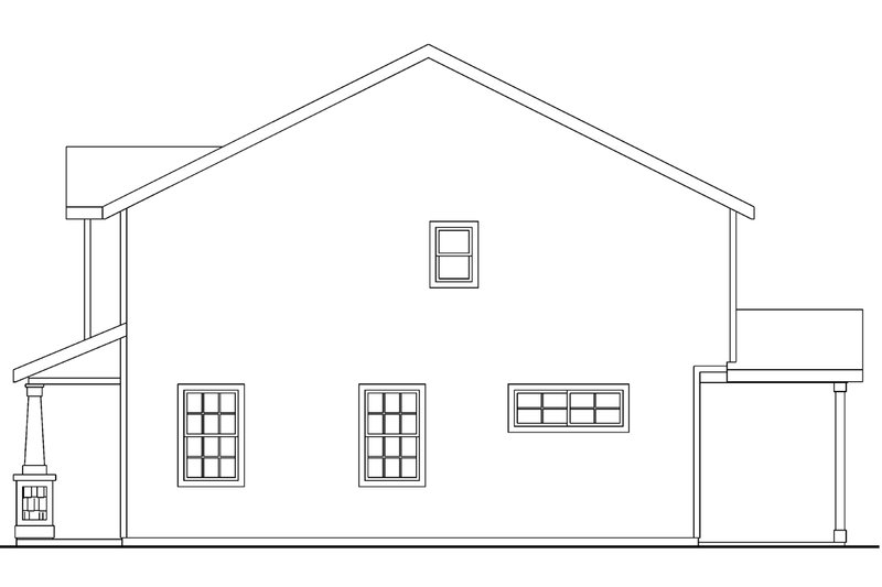 Home Plan - Exterior - Other Elevation 1 for Craftsman House Plan #124-566 - 3 bed, 2.5 bath