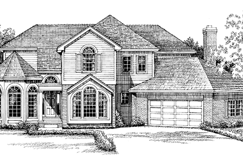 Traditional Style House Plan - 3 Beds 2.5 Baths 2415 Sq/Ft Plan #72-948