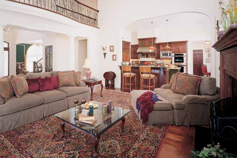 Home Plan - Interior - Family Room for Colonial House Plan #929-571 - 3 bed, 2.5 bath