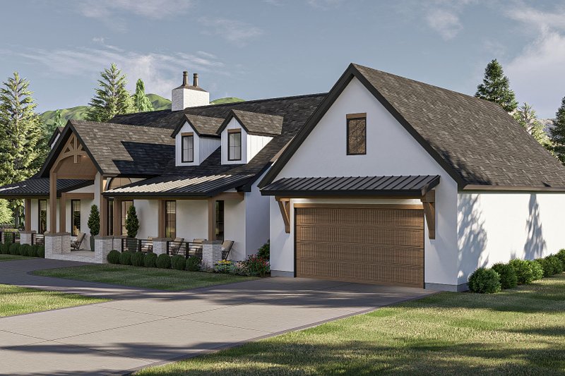 House Design - Exterior - Other Elevation for Country House Plan #455-344 - 2 bed, 2 bath