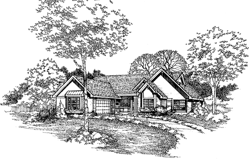 Dream House Plan - Contemporary Exterior - Front Elevation Plan #320-937
