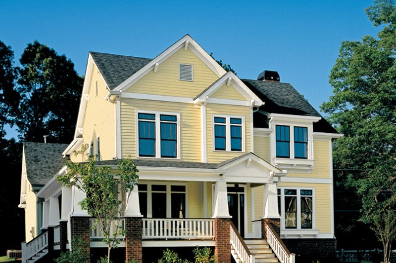 House Blueprint - Exterior - Front Elevation 3 for Craftsman House Plan #927-935 - 4 bed, 3.5 bath